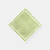 Serviette En Papier Arbre Abstrait dans la verdure (Coin)