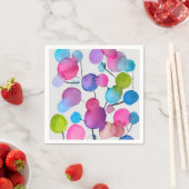 Serviette En Papier Arbre d'art abstrait rose mignon (En situation)