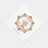 Serviette En Papier Arbre d'automne Mandala Fall Foliing & Thanksgivin (Coin)