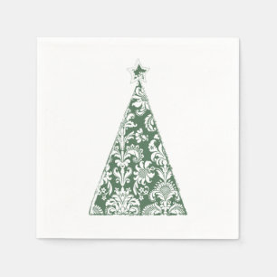 Serviette En Papier Arbre de Joyeux Noël