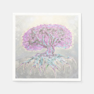 Serviette En Papier Arbre de légèreté de la vie