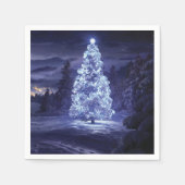 Serviette En Papier Arbre de Noël (Devant)