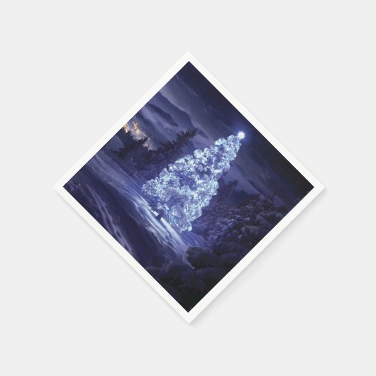 Serviette En Papier Arbre de Noël (Coin)