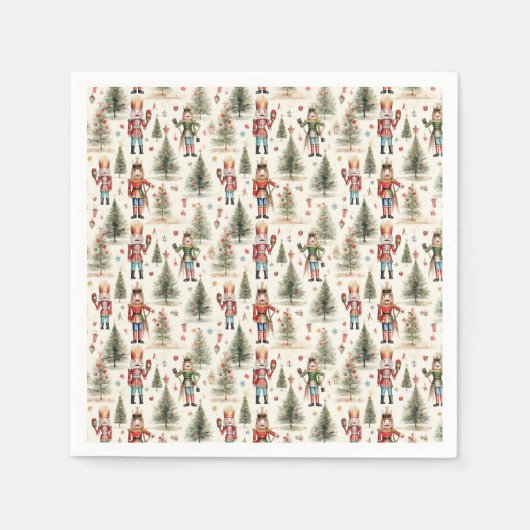 Serviette En Papier Arbre de Noël (Devant)