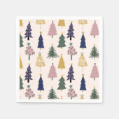 Serviette En Papier Arbre de Noël à motifs, Noël (Devant)
