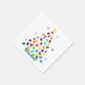 Serviette En Papier Arbre de Noël autiste (Coin)