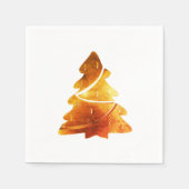 Serviette En Papier Arbre de Noël Brown en cuivre élégant (Devant)