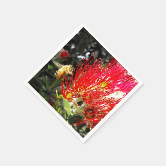 Serviette En Papier Arbre de Noël de la Nouvelle-Zélande (Coin)