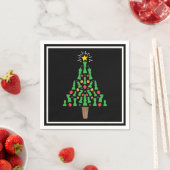 Serviette En Papier Arbre de Noël de la pièce d'échecs (En situation)
