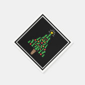 Serviette En Papier Arbre de Noël de la pièce d'échecs (Coin)