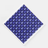 Serviette En Papier Arbre de Noël Design Motif bleu (Coin)