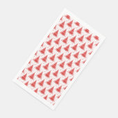 Serviette En Papier Arbre de Noël Design Motif rouge (Coin)