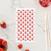 Serviette En Papier Arbre de Noël Design Motif rouge (En situation)