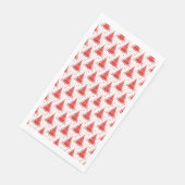 Serviette En Papier Arbre de Noël Design Motif rouge (Coin)