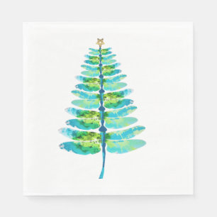Serviette En Papier Arbre de Noël Dragonfly