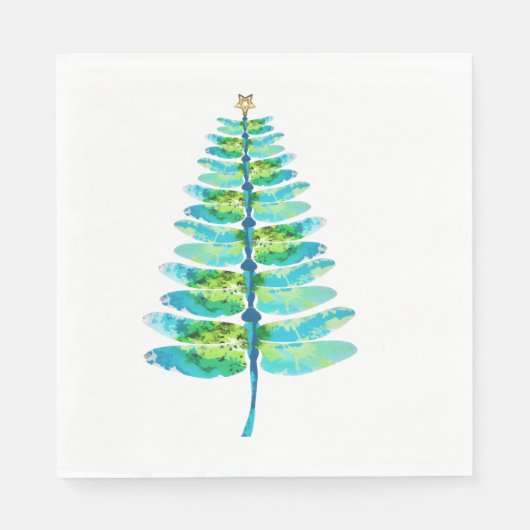 Serviette En Papier Arbre de Noël Dragonfly (Devant)