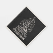 Serviette En Papier Arbre de Noël gothique Déplaisant noir (Coin)
