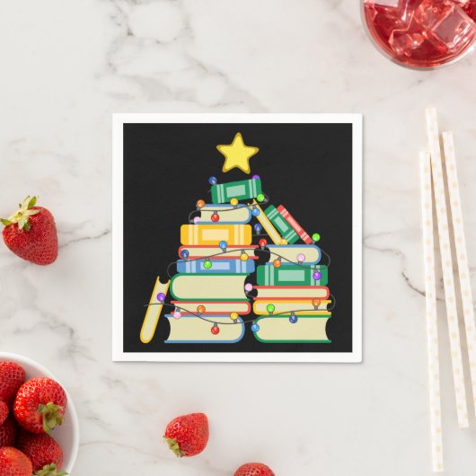 Serviette En Papier Arbre de Noël II (En situation)