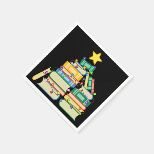 Serviette En Papier Arbre de Noël II (Coin)