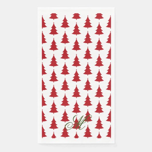 Serviette En Papier Arbre de Noël Imprimer Serviette d'hôte (Devant)