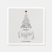 Serviette En Papier Arbre de Noël moderne Arbre de Noël Naples (Devant)