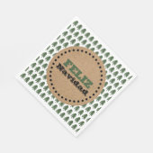 Serviette En Papier Arbre de Noël moderne FELIZ NAVIDAD (Coin)
