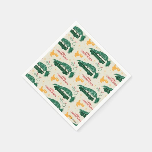 Serviette En Papier Arbre de Noël national Lampoon sur Motif automobil (Coin)