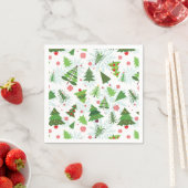 Serviette En Papier Arbre de Noël Papier imprimé Naples (En situation)