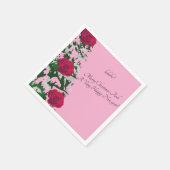 SERVIETTE EN PAPIER ARBRE DE NOËL ROSE (Coin)