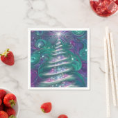 Serviette En Papier Arbre de Noël scintillant (En situation)