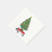 Serviette En Papier Arbre de Noël Wagon (Coin)