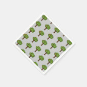 Serviette En Papier Arbre de pomme souriant Kawaii (Coin)