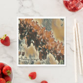 Serviette En Papier Arbre de roses d'art (En situation)