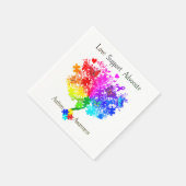 Serviette En Papier Arbre de spectre autistique (Coin)