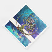 Serviette En Papier Arbre De Vie (Coin)