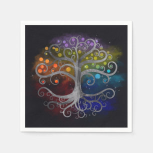 Serviette En Papier Arbre de vie Arbre de la Swirl