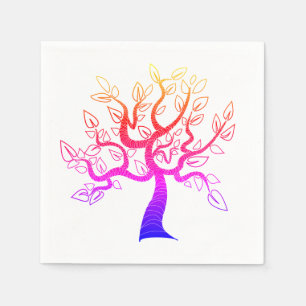 Serviette En Papier Arbre de vie Art -