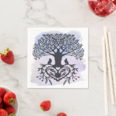 Serviette En Papier Arbre de vie d'art populaire (En situation)