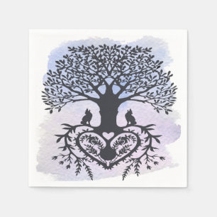 Serviette En Papier Arbre de vie d'art populaire