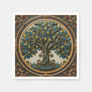 Serviette En Papier Arbre de vie de William Morris Vintage préraphaéli