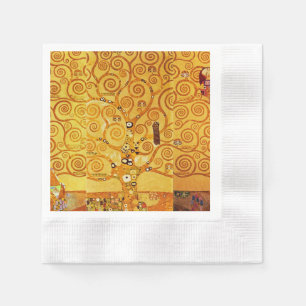 Serviette En Papier Arbre de vie Gustav Klimt Nouveau