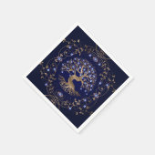 Serviette En Papier Arbre de vie OEil mal ornament (Coin)