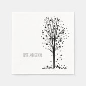 Serviette En Papier Arbre des coeurs (Devant)