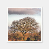 SERVIETTE EN PAPIER ARBRE D'HIVER (Devant)