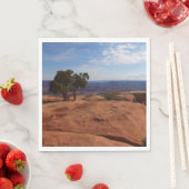 Serviette En Papier Arbre hors des rochers rouges dans le parc nationa (En situation)