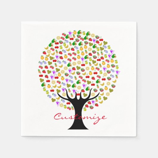 Serviette En Papier Arbre multifruit Thunder_Cove (Devant)