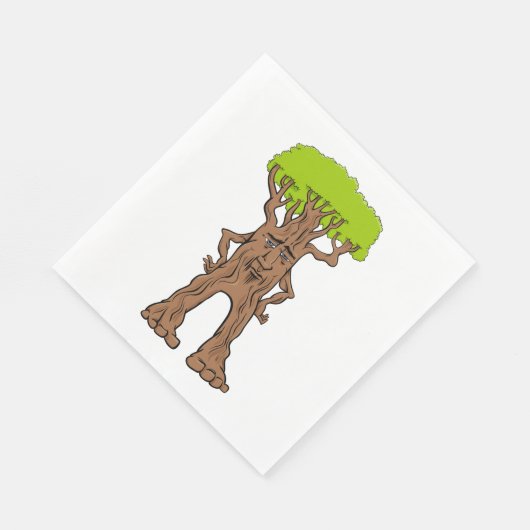 Serviette En Papier Arbre piétonnier Imaginaire (Coin)