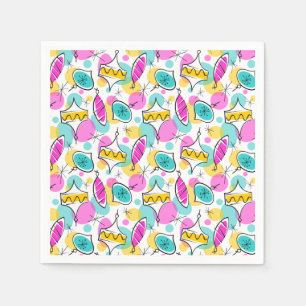 Serviette En Papier Arbre rétro Baubles Multi 360 papier serviette