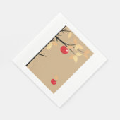 Serviette En Papier Arbre rouge (Coin)