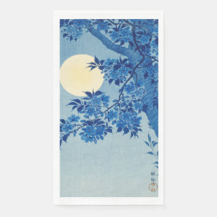 Serviette En Papier Arbre sous la lune bleue : nuit de floraison des c